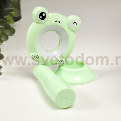 Лампа настольная c АКБ 16220/1 16хLED 4Вт 3000/6000К USB зеленый 7,8х9,5х24 см