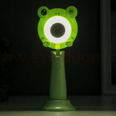 Лампа настольная c АКБ 16220/1 16хLED 4Вт 3000/6000К USB зеленый 7,8х9,5х24 см