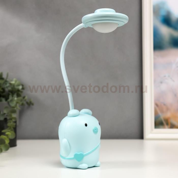 Лампа настольная c АКБ 16222/1 LED 4Вт 3 режима USB желтый 7,5х8,5х43 см МИКС