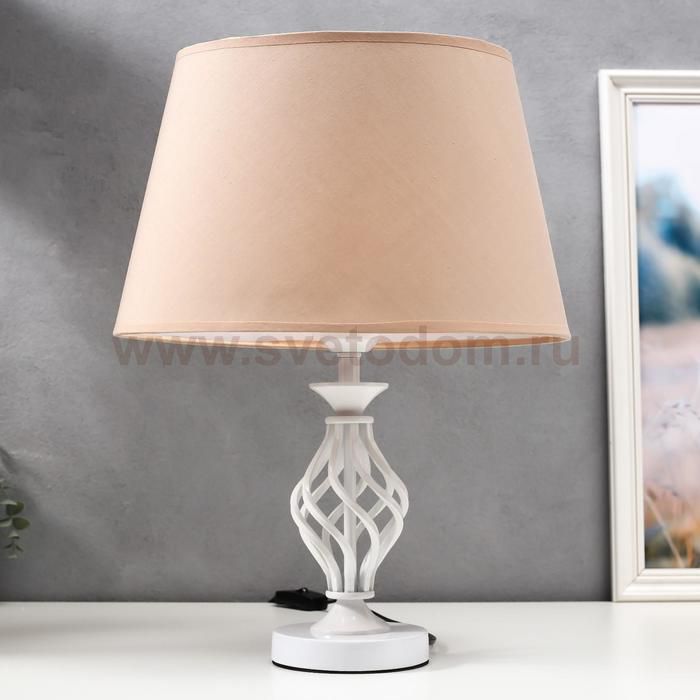 Лампа настольная 16229/1WT Е27 40Вт белый 35х25х42 см