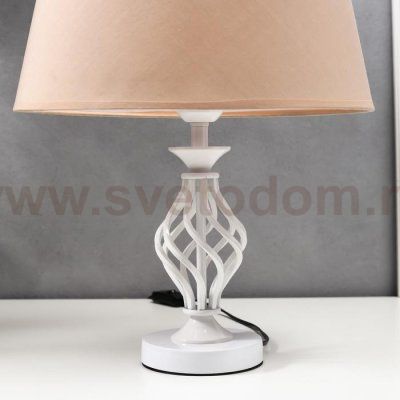 Лампа настольная 16229/1WT Е27 40Вт белый 35х25х42 см