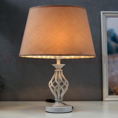 Лампа настольная 16229/1WT Е27 40Вт белый 35х25х42 см