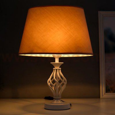 Лампа настольная 16229/1WT Е27 40Вт белый 35х25х42 см