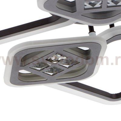 Люстра с ПДУ 1156/6CF LED 144Вт 3000-6000К диммер кофе 78х78х10 см