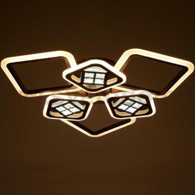 Люстра с ПДУ 1156/6CF LED 144Вт 3000-6000К диммер кофе 78х78х10 см