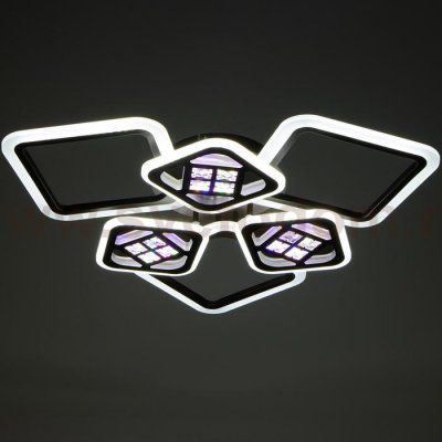 Люстра с ПДУ 1156/6CF LED 144Вт 3000-6000К диммер кофе 78х78х10 см