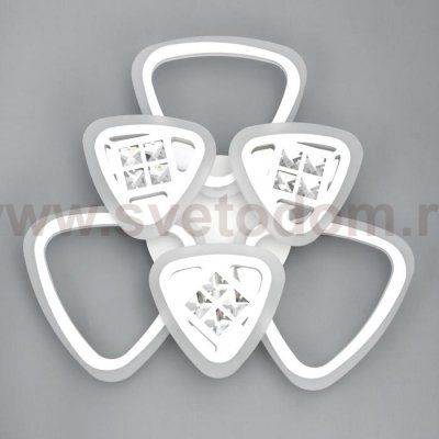 Люстра с ПДУ 1160/6WT LED 126Вт 3000-6000К диммер белый 64х64х10 см