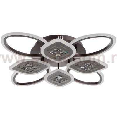 Люстра с ПДУ 1162/8CF LED 160Вт 3000-6000К диммер кофе 70х70х10 см