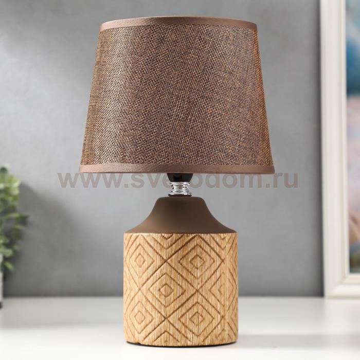 Лампа настольная 16234/1 E14 40Вт коричневый 20х20х30 см
