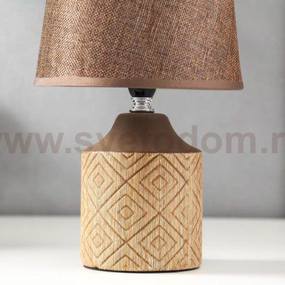 Лампа настольная 16234/1 E14 40Вт коричневый 20х20х30 см