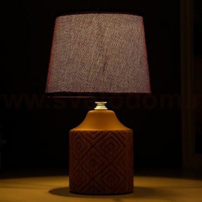 Лампа настольная 16234/1 E14 40Вт коричневый 20х20х30 см