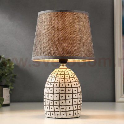 Лампа настольная 16235/1 E14 40Вт бело-серый 20х20х30 см