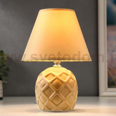 Лампа настольная 16237/1BG E14 40Вт бежевый 18х18х25 см