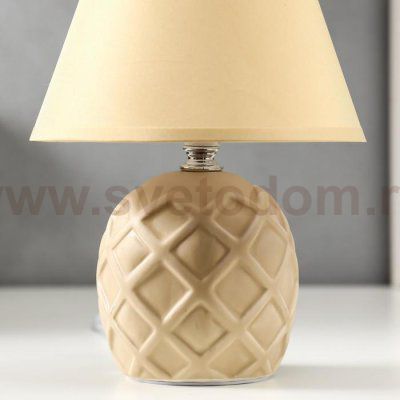 Лампа настольная 16237/1BG E14 40Вт бежевый 18х18х25 см