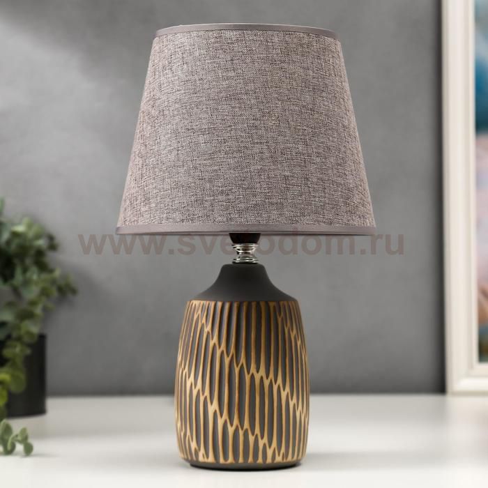 Лампа настольная 16243/1GR-WT E14 40Вт серо-белый 20х20х32 см