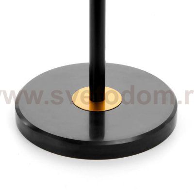 Торшер 19014/1BK E27 40Вт черно-золотой 55х55х168 см