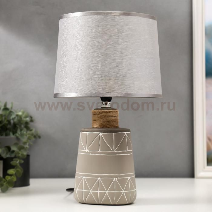 Лампа настольная 16263/1 E14 40Вт серый 22х22х38 см