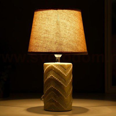 Лампа настольная 16250/1BG Е14 40Вт бежевый 20х20х33,5 см