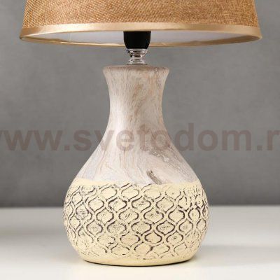 Лампа настольная 16256/1BG Е14 40Вт бежевый 25х25х38,5 см