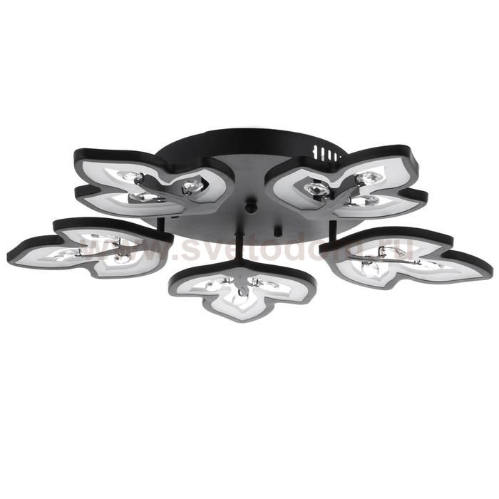 Люстра 1093/5BK LED 120Вт 3000-6000K диммер черный 55х55 см