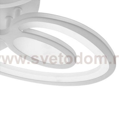 Люстра 1094/5WT LED 80Вт 3000-6000K диммер белый 55х55 см