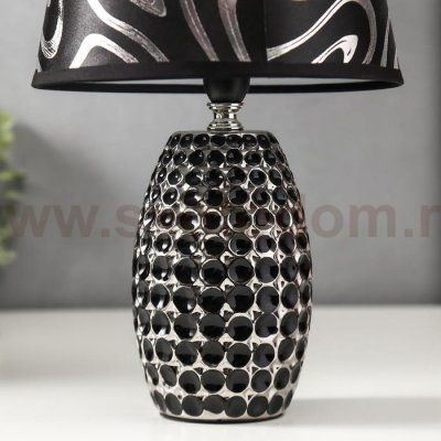 Лампа настольная 16269/1 Е14 40Вт черно-хромовый 20х20х32,5 см