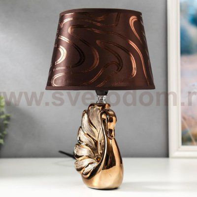 Лампа настольная 16274/1GD Е14 40Вт золото 14х20х31 см