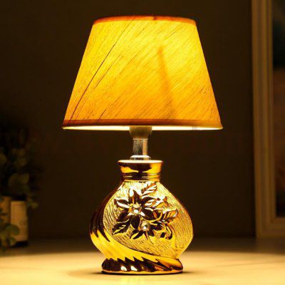 Лампа настольная 16277/1GD Е14 40Вт золото 17х17х26 см