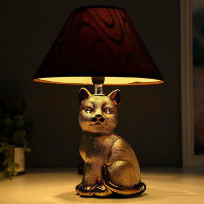 Лампа настольная 16279/1BR+GD Е14 40Вт коричнево-золотой 25х25х34 см