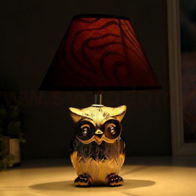 Лампа настольная 16280/1BR+GD Е14 40Вт коричнево-золотой 22х22х30 см