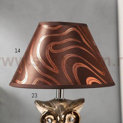 Лампа настольная 16280/1BR+GD Е14 40Вт коричнево-золотой 22х22х30 см