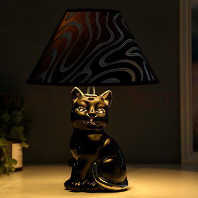 Лампа настольная 16279/1BK+CR Е14 40Вт черно-хромовый 25х25х34 см