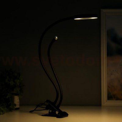 Настольная лампа 16283/1 LED USB черный 11х9х67 см