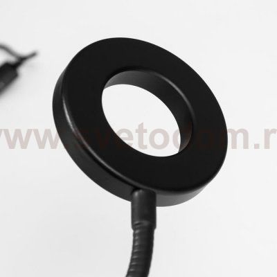 Настольная лампа 16283/1 LED USB черный 11х9х67 см