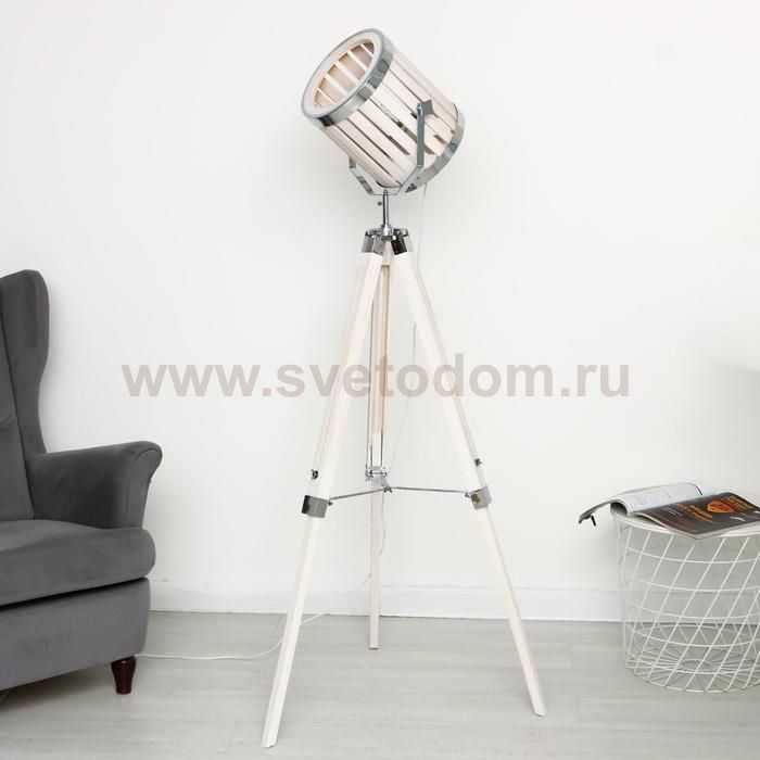 Торшер 19015/1WT Е27 40Вт белый 25х28х144 см