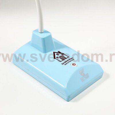 Лампа настольная 16291/1BL 16хLED 2Вт 2 режима USB АКБ синий 9х12х46 см