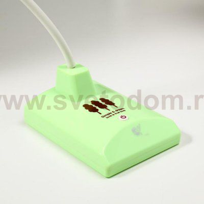Лампа настольная 16291/1GR 16хLED 2Вт 2 режима USB АКБ зеленый 9х12х46 см