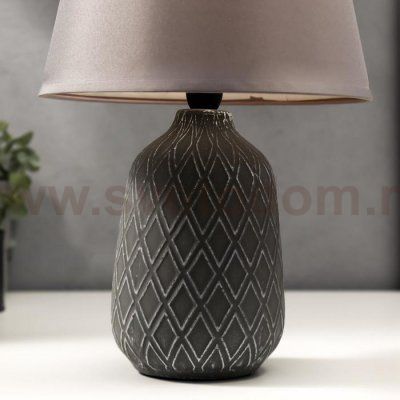 Лампа настольная 16298/1GR E14 40Вт серый 23,5х22,5х34,5 см