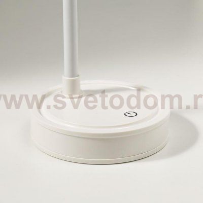 Лампа настольная сенсорная 1523/1WT 30хLED 3Вт АКБ USB 2 режима белый 10х10х41 см