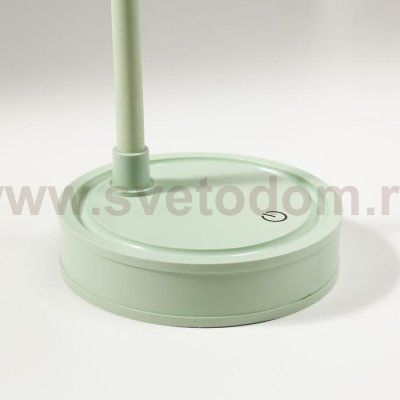 Лампа настольная сенсорная 1523/1GR 30хLED 3Вт АКБ USB 2 режима зеленый 10х10х41 см