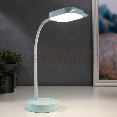 Лампа настольная сенсорная 1524/1 30хLED 3Вт АКБ USB 2 режима  10х10х41 см