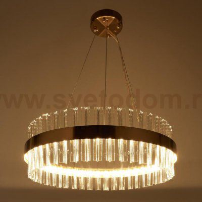 Люстра 1172/1 LED 75Вт золото 60х60х20 см