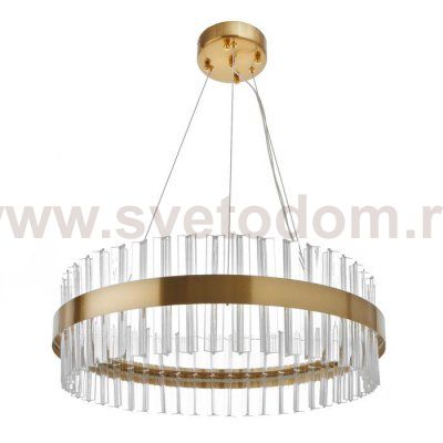 Люстра 1172/1 LED 75Вт золото 60х60х20 см