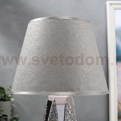 Лампа настольная 16327/1 E14 40Вт хром 10х10х25 см