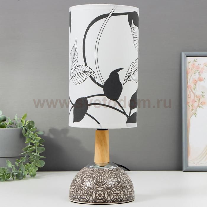 Лампа настольная 16336/1 E14 40Вт серый 12,5х12,5х36 см