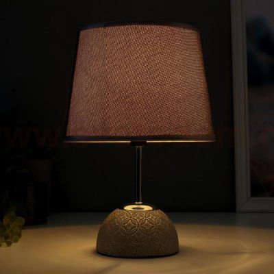 Лампа настольная 16337/1 E14 40Вт серо-хромовый 20х20х31 см