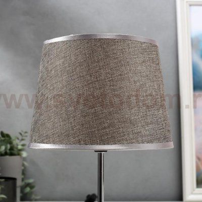 Лампа настольная 16337/1 E14 40Вт серо-хромовый 20х20х31 см