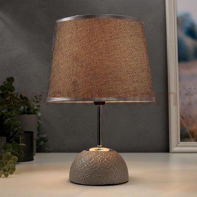 Лампа настольная 16337/1 E14 40Вт серо-хромовый 20х20х31 см