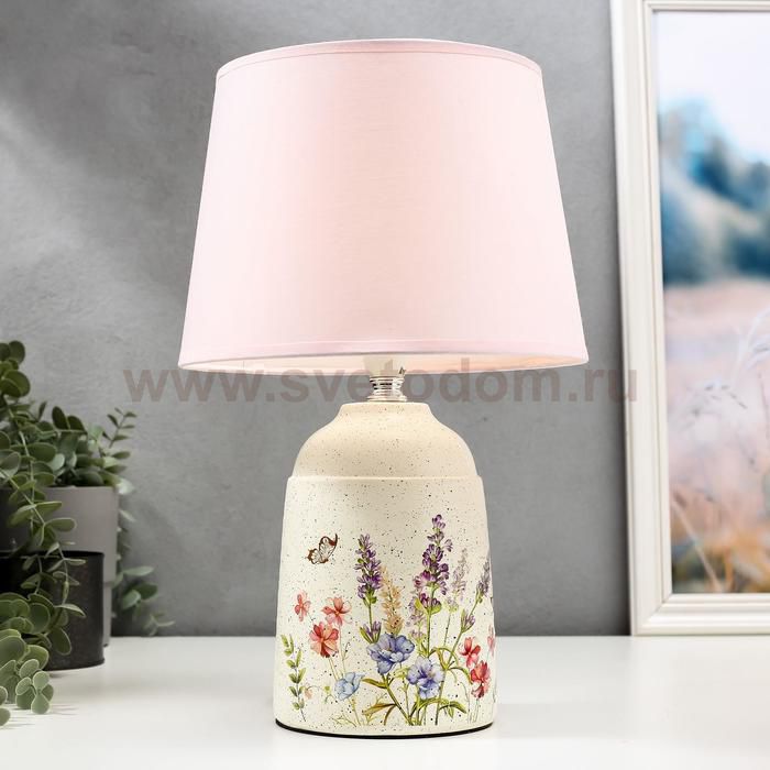 Лампа настольная 16348/1 E14 40Вт белый 22х22х37 см