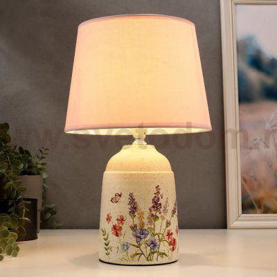 Лампа настольная 16348/1 E14 40Вт белый 22х22х37 см